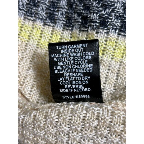 Tribekka 44 Knit Sweater Womens Size XL Multicolor 3/4 Sleeves Pull-over Striped - Picture 5 of 7